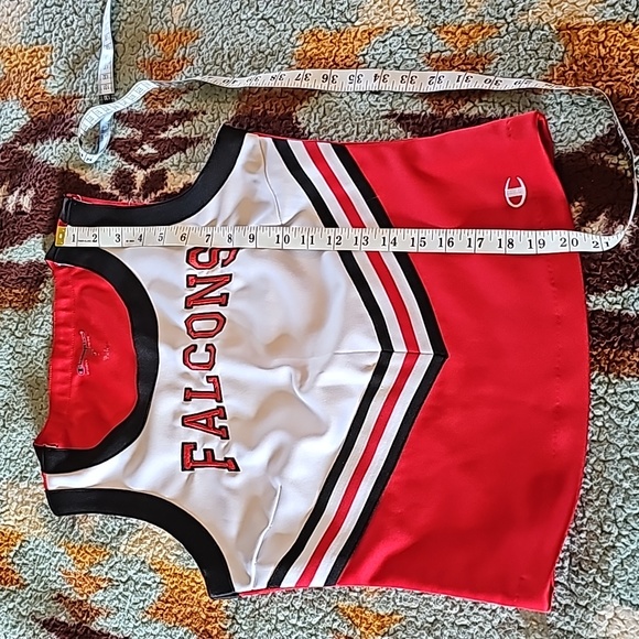 AWESOME CHAMPION FALCONS CHEER LEADING TOP/VEST UNIFORM - Picture 7 of 11